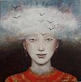 La tête dans les nuages (30x30)